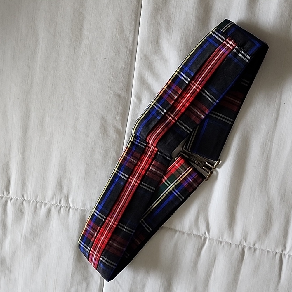 Cumberbund Plaid Belt